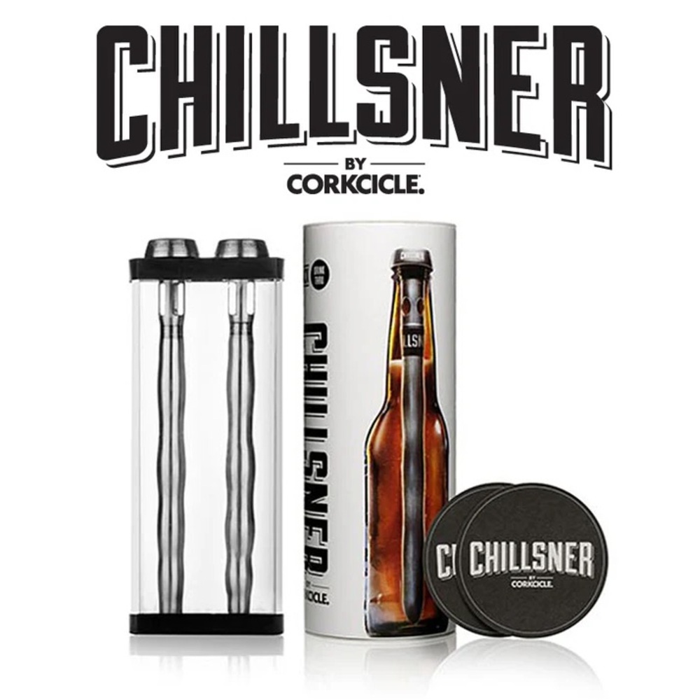 Corkcicle Chillsner Beer Cooling Set 2 Pack New Sealed Packaging Poolside Beach